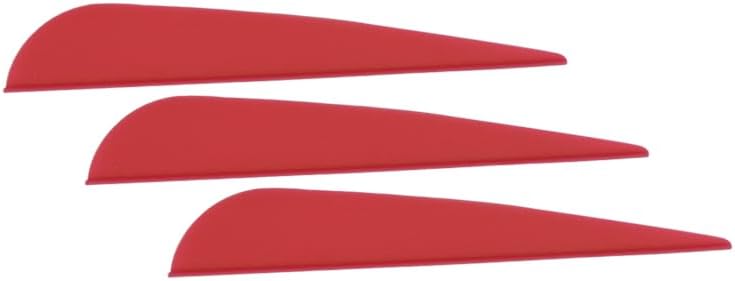 TY Archery ريش سهام قوس 4 بوصة بلاستيك TPU ريشة DIY لسهام القوس صيد الطيور - عبوة من 50 - Image 3